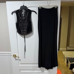 Elegant Black Maxi Skirt